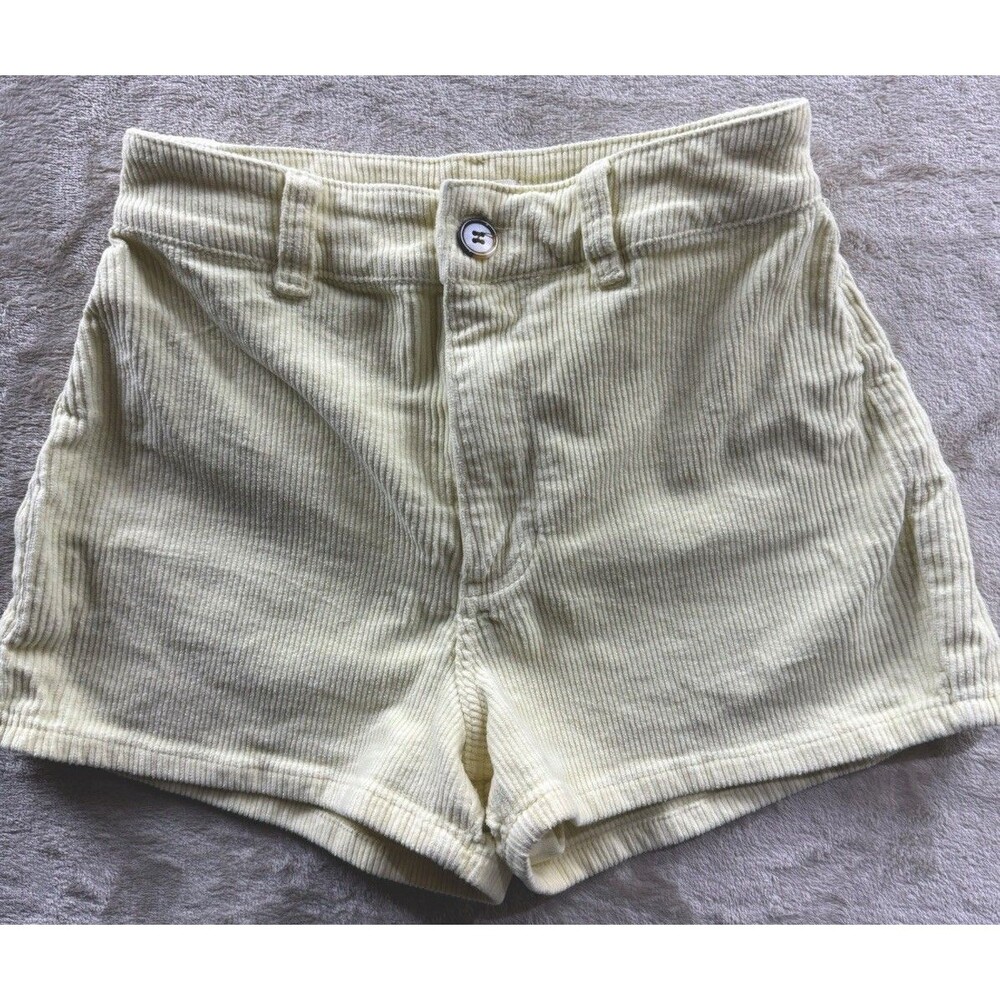 BILLABONG Free Fall Corduroy Short Yellow Women's Size 25 2” Inseam ABJDS00138